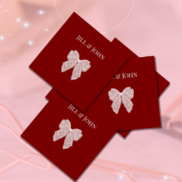 Personalisierte Servietten mit Herz für Hochzeitse
