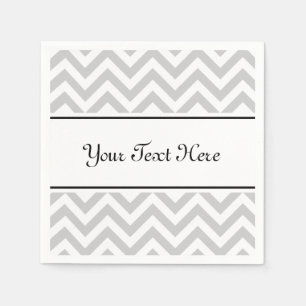 Personalisierte Servietten Zickzack Streifen