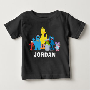 Personalisierte Sesamstraße Baby T-shirt