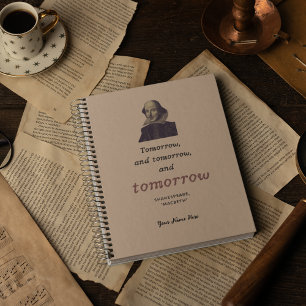 Personalisierte Shakespeare Niedliche Dunkle Akade Planer