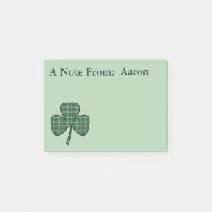 Personalisierte Shamrock-Post-it-Notiz-Geschenke Post-it Klebezettel