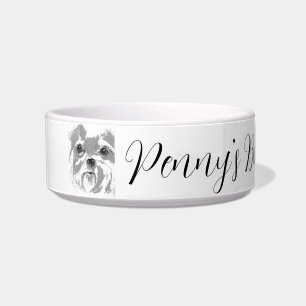 Personalisierte Shih Tzu Keramik-Hunde-Schüssel Napf