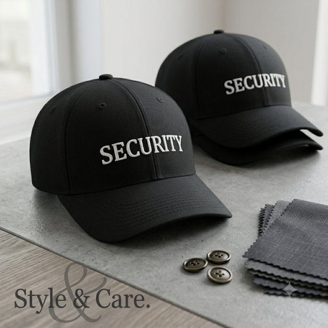 Personalisierte SICHERHEIT Bestickte Baseballkappe (Personalized SECURITY Embroidered Baseball Cap)