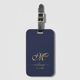 Personalisierte Signatur-Gepäckmarke für Navy Blue Gepäckanhänger