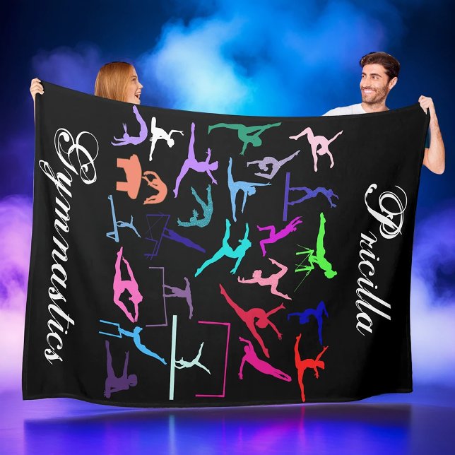 Personalisierte Silhouette für Turnierfarben Fleecedecke (Von Creator hochgeladen)