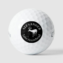 Personalisierte Silhouette Golfball