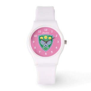 Personalisierte Silikonsportuhr für Tennismädche Armbanduhr