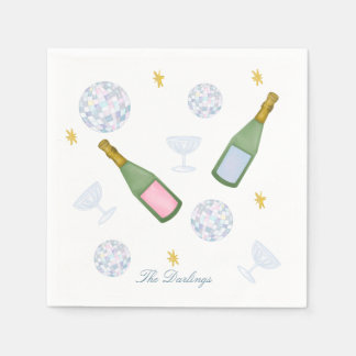 Personalisierte Silvester-Gastgeber-Handtücher 202 Serviette