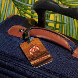 Personalisierte Simulation von Holzkörnern Gepäckanhänger