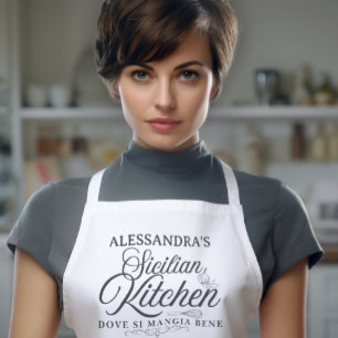 Personalisierte sizilianische Nonna-Schürze Schürze