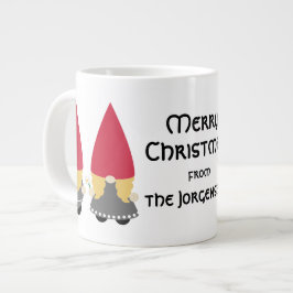 Personalisierte skandinavische Nisse Jumbo-Tasse