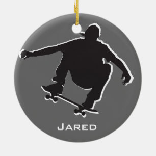 Personalisierte Skateboarden Keramik Ornament