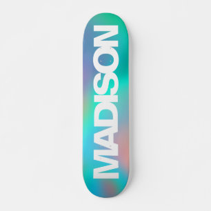 Personalisierte Skateboards Name Holographic Unico
