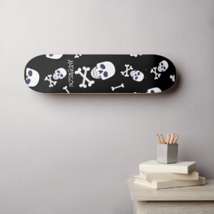 Personalisierte SKELETON Halloween Skateboard