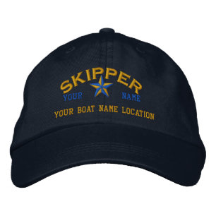 Personalisierte SKIPPER Star Ball Cap Stickerei Bestickte Kappe