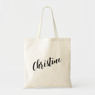 Personalisierte Skript-Taschen-Tasche Christine Tragetasche