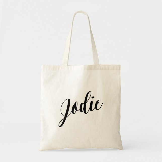 Personalisierte Skript-Taschen-Tasche Jodie Tragetasche (Vorne)