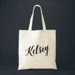 Personalisierte Skript-Taschen-Tasche Kelsey Tragetasche<br><div class="desc">Personalisierte Skript-Taschen-Tasche Kelsey</div>