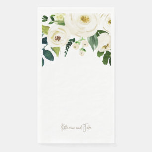 Personalisierte Skriptnamen Hochzeit II Serviette