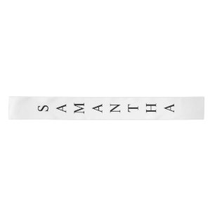 Personalisierte Skriptnamensschule Satinband