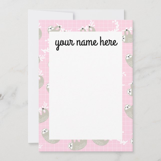 Personalisierte Slotkernen Dankeskarte (Vorderseite)