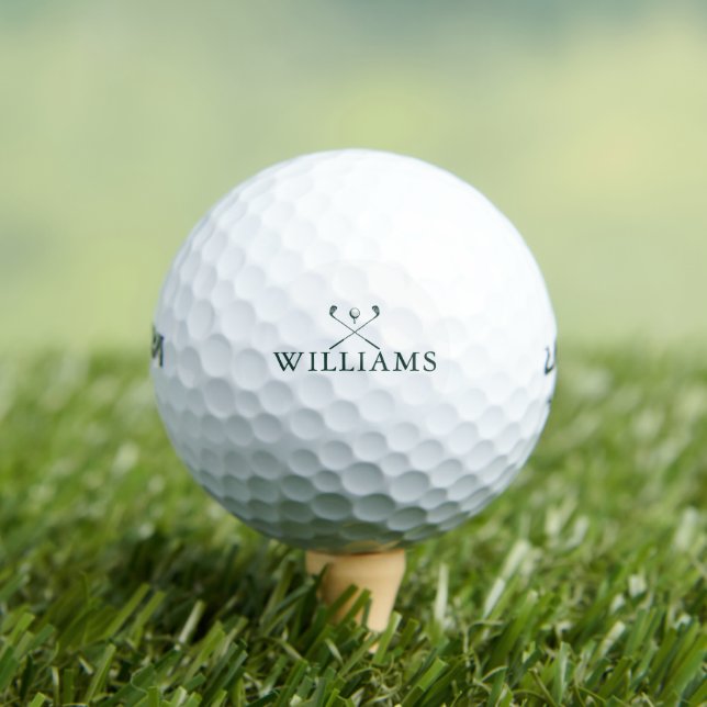 Personalisierte Smaragdgrüne Namensgolfschläger Golfball (Insitu T-Shirt)