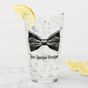 Personalisierte Smoking-Schleife Glas