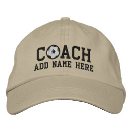 Personalisierte Soccer Coach Cap Bestickte Kappe