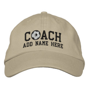 Personalisierte Soccer Coach Cap Bestickte Kappe