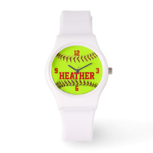 Personalisierte Softball-Armbanduhr Armbanduhr