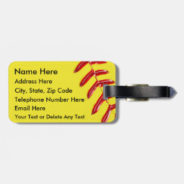 Personalisierte Softball-Gepäck-Umbauten, 7 Gepäckanhänger