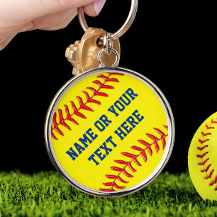 Personalisierte Softball-Schlüsselanhänger in viel Schlüsselanhänger