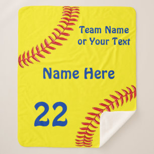 Personalisierte Softball Senior Night Geschenke, S Sherpadecke