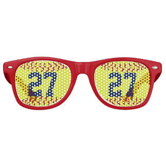 Personalisierte Softball-Sonnenbrille Partybrille
