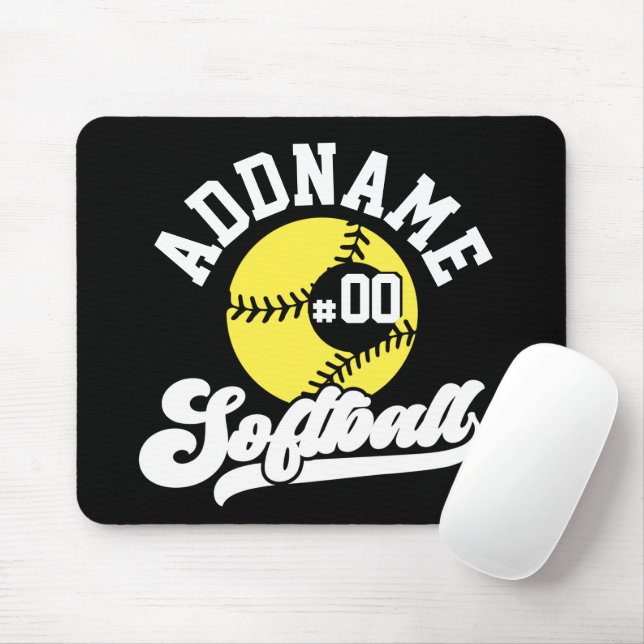 Personalisierte Software Player ADD NAME Retro Tea Mousepad (Mit Mouse)