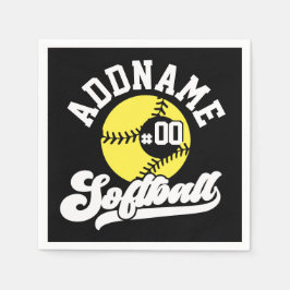 Personalisierte Software Player ADD NAME Retro Tea Serviette