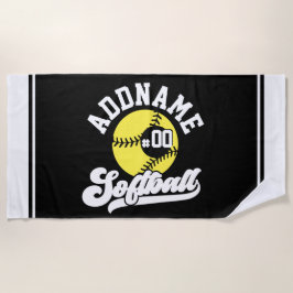 Personalisierte Software Player ADD NAME Retro Tea Strandtuch