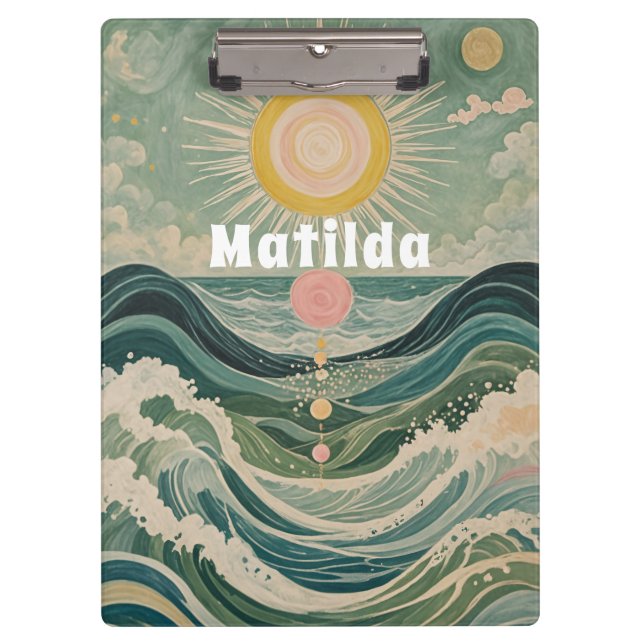 Personalisierte Solarwelle Klemmbrett (Vorderseite)