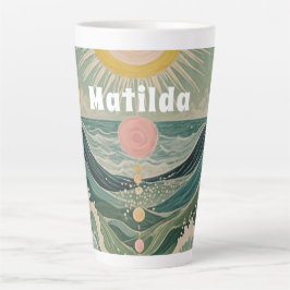 Personalisierte Solarwelle Milchtasse