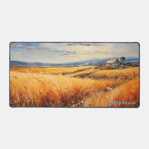 Personalisierte Sommerfeld-Landschaft Schreibtisch Schreibtischunterlage