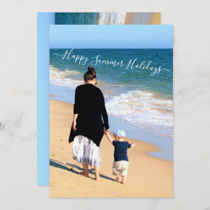 Personalisierte Sommerferienkarte für Fotos nach M