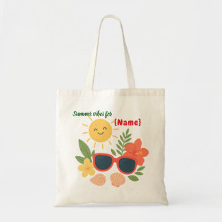 Personalisierte Sommerstimmung-Tasche | Süße Sonne Tragetasche