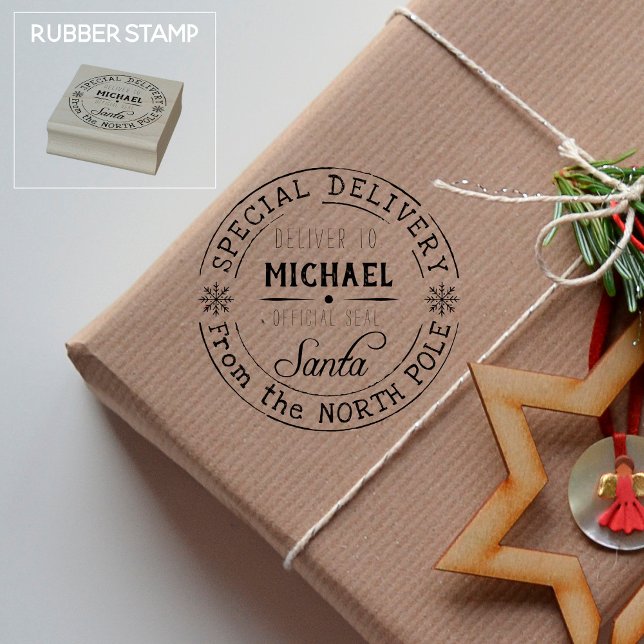 Personalisierte Sonderlieferung Nordpol Santa Gummistempel (Von Creator hochgeladen)