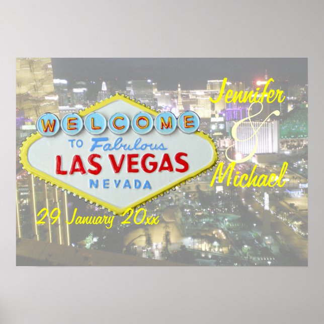 Personalisierte Sonderveranstaltung Las Vegas Poster (Vorne)