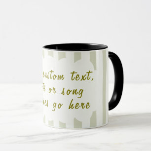 Personalisierte Songtexte, Gedichte oder Lieblings Tasse