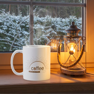 Personalisierte Sonnenaufgang Kaffee-Tasse mit gut Kaffeetasse