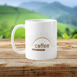Personalisierte Sonnenaufgang Kaffee-Tasse mit gut Kaffeetasse