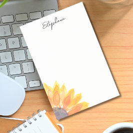 Personalisierte Sonnenblume Post-it Klebezettel