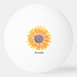 Personalisierte Sonnenblume Tischtennisball
