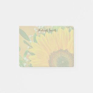 Personalisierte Sonnenblumen-Post-it-Notes Post-it Klebezettel